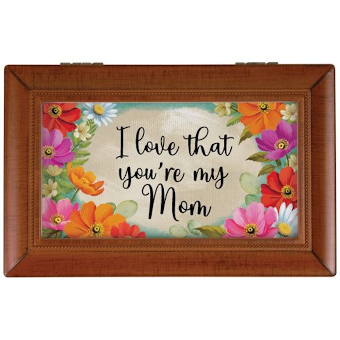479345 I Love That You Are My Mom & Fascination Waltz Music Box - 6 x 4 x 2.5 in.