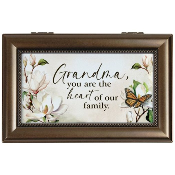 479525 Music Box - Grandma, You Are The Heart & Everything Is Beautiful - 6 x 4 x 2.5 in. - No.19233
