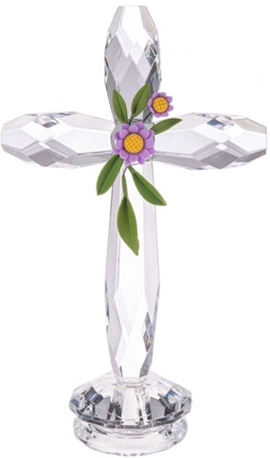 Ganz USA 479545 Standing Cross, Clear - 4.5 x 7.5 in.