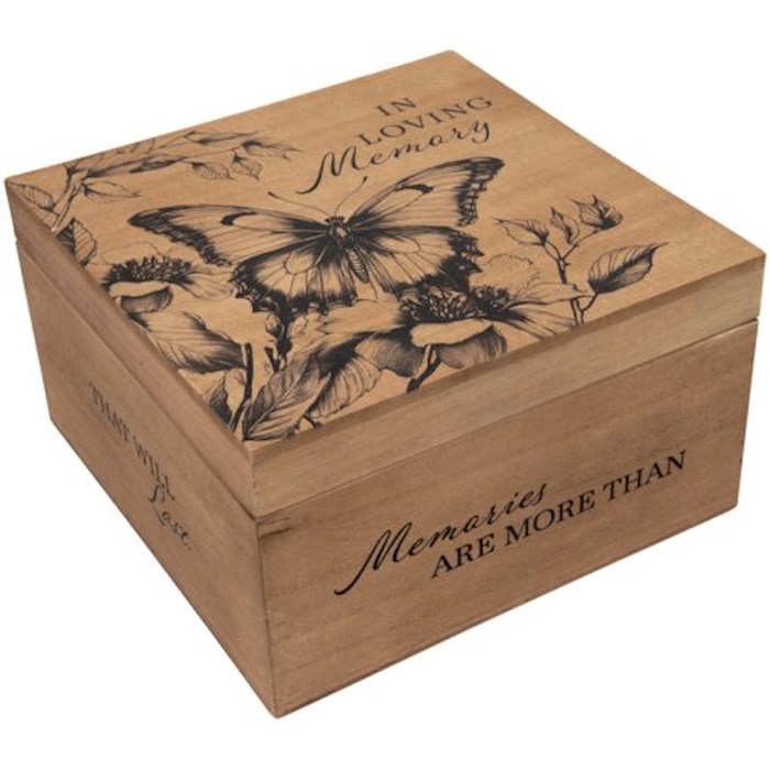 479560 Keepsake Memory Box - In Loving Memory - 5.25 x 9.5 x 9.5 in. - No.12020