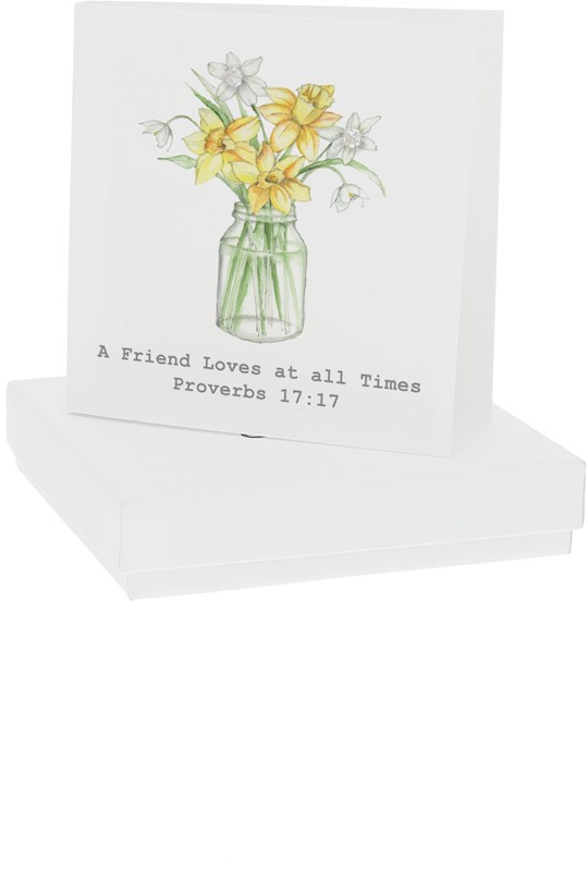 Pavilion 470928 Earring - Proverbs 17-17 5mm Sterling Silver Cubic Zirconia Stud - No.26683
