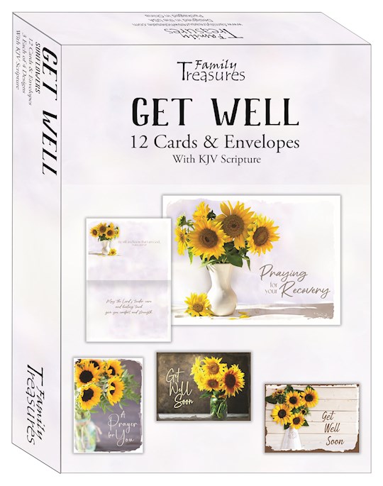 479712 Boxed Card for Get Well - Sunflowers - Pack of 12