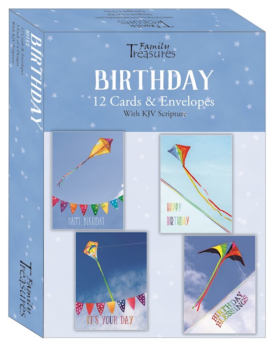 479702 Boxed Card for Birthday - Kites - Pack of 12