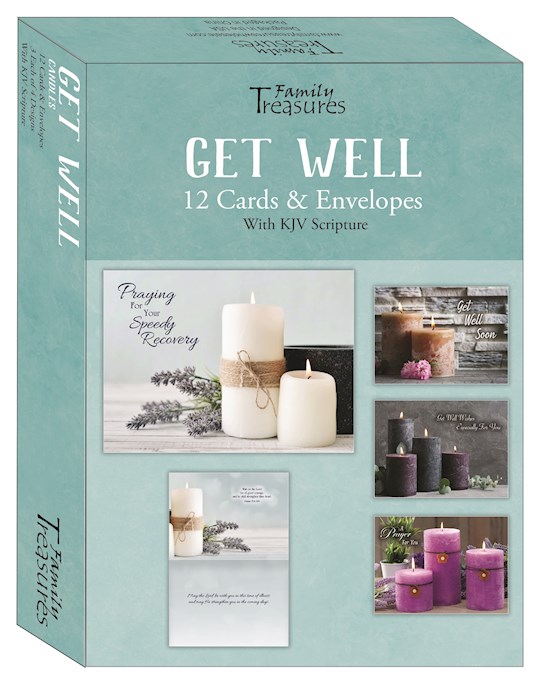 479706 Boxed Card for Get Well - Candles - Pack of 12