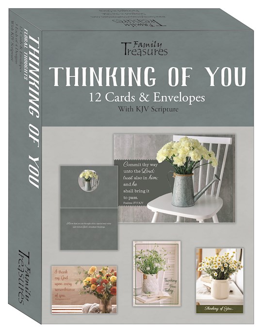 479716 Boxed Card for Thinking of You - Floral Thoughts - Box of 12