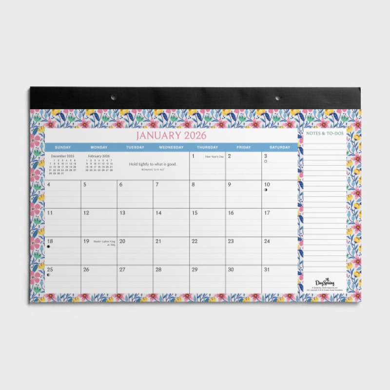 452214 2026 Desk Pad - Floral