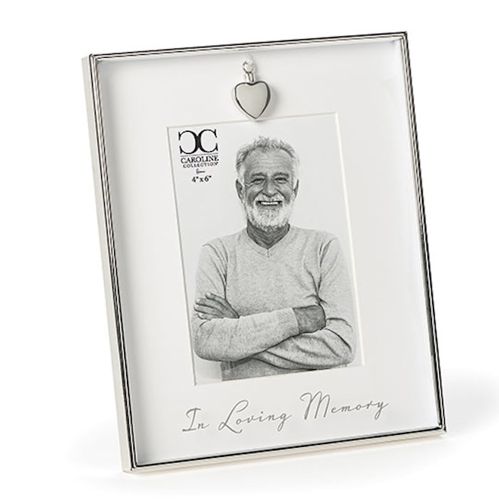 480101 No.19189 Memorial- In Loving Memory Frame, Silver - Holds 4 x 6 in. - 8.75 in.