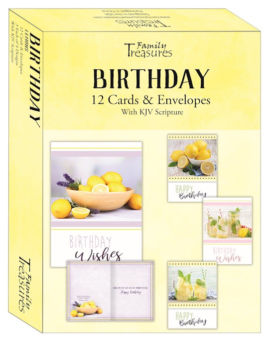479714 Boxed Card for Birthday - Lemons - Box of 12