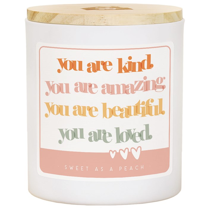 462983 Candle - Kind Amazing - Sweet As A Peach Scent - 11 oz - 2 Wick