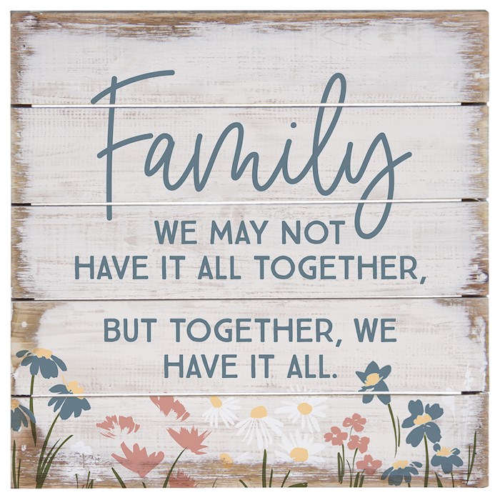 462997 Petite Pallet - Family & Have It All - 8 x 8 in.