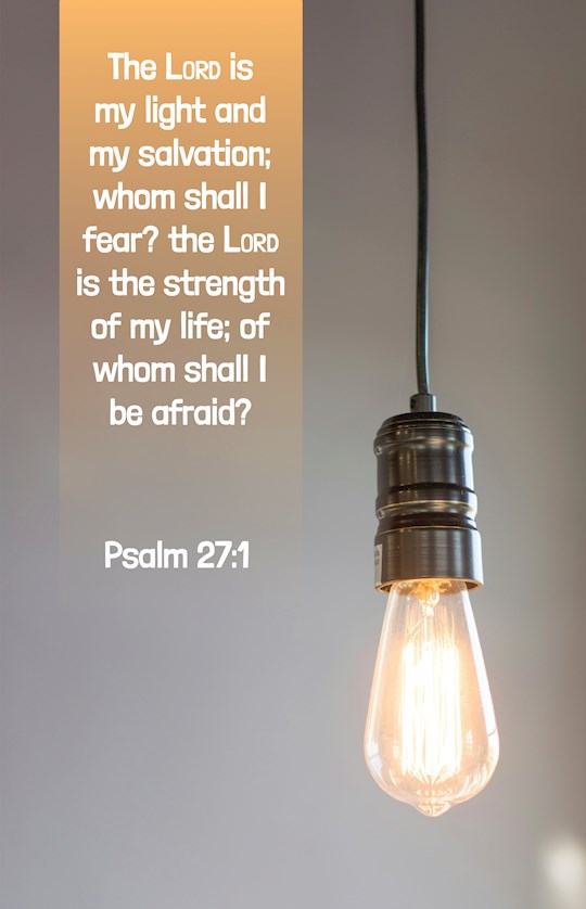 368080 Bulletin - The Lord Is My Light & My Salvation - Psalm 27-1 - KJV - Pack of 100