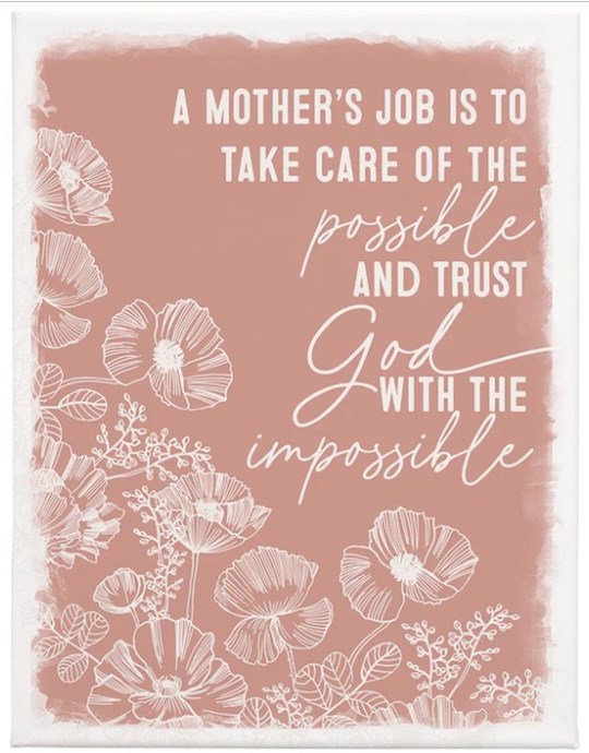 463033 Wrapped Canvas - Mothers Job - 9 x 12 in.