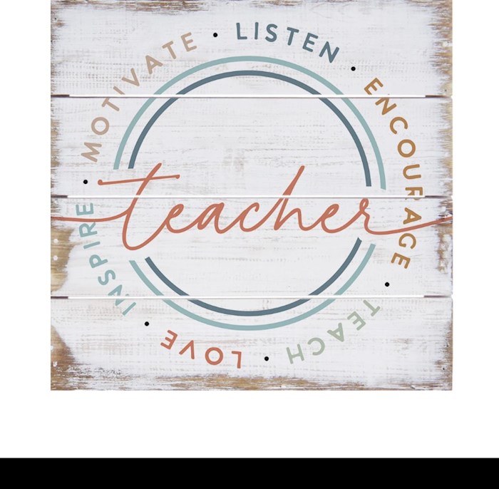 463075 Petite Pallet - Teacher Words & Circle - 6 x 6 in.