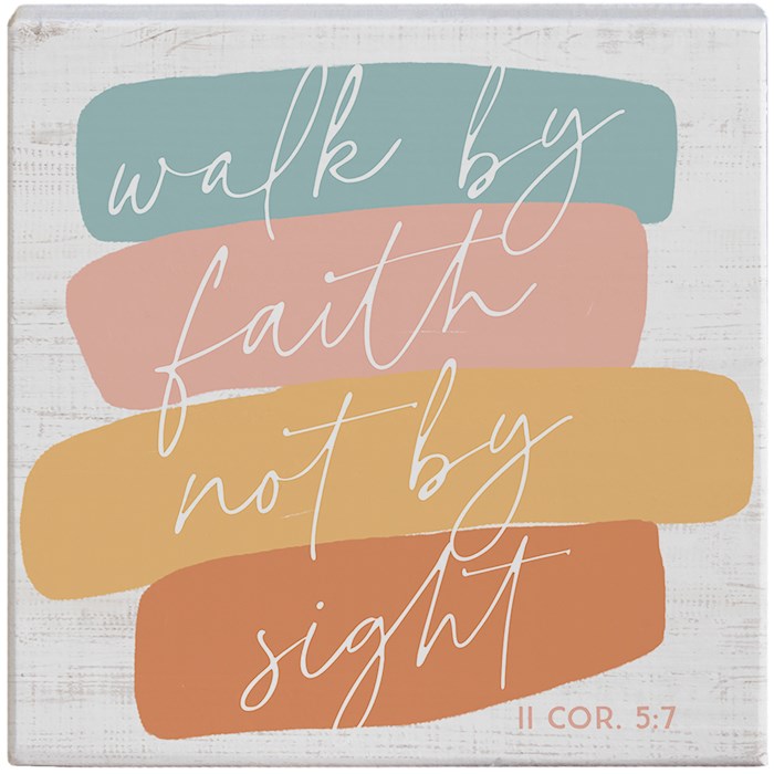 463092 Small Talk Square - Walk By Faith Swashes - 5.25 x 5.25 in.