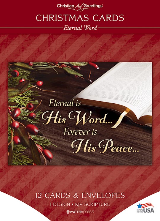 463581 Boxed Card - Christmas- Eternal Word Solid Pack - John 3-15 KJV - Box of 12