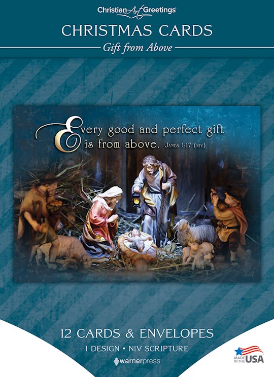 463582 Boxed Card - Christmas- Gift From Above Solid Pack - James 1-17 NIV - Box of