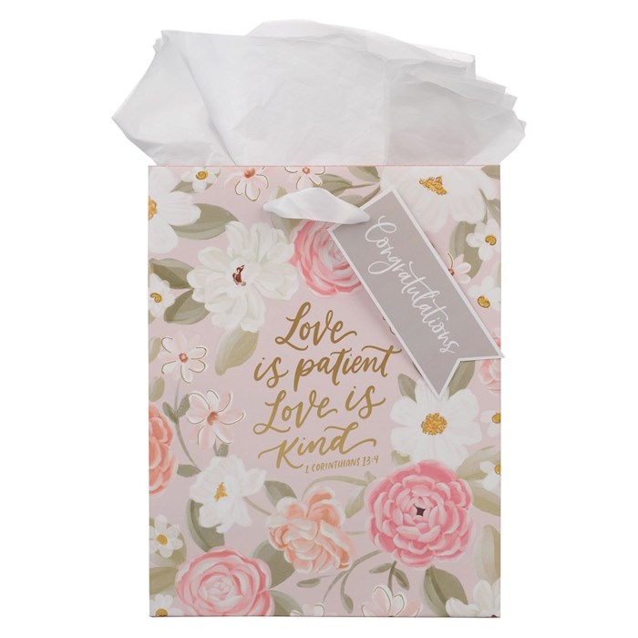 472026 Gift Bag - Medium - Love Is Patient