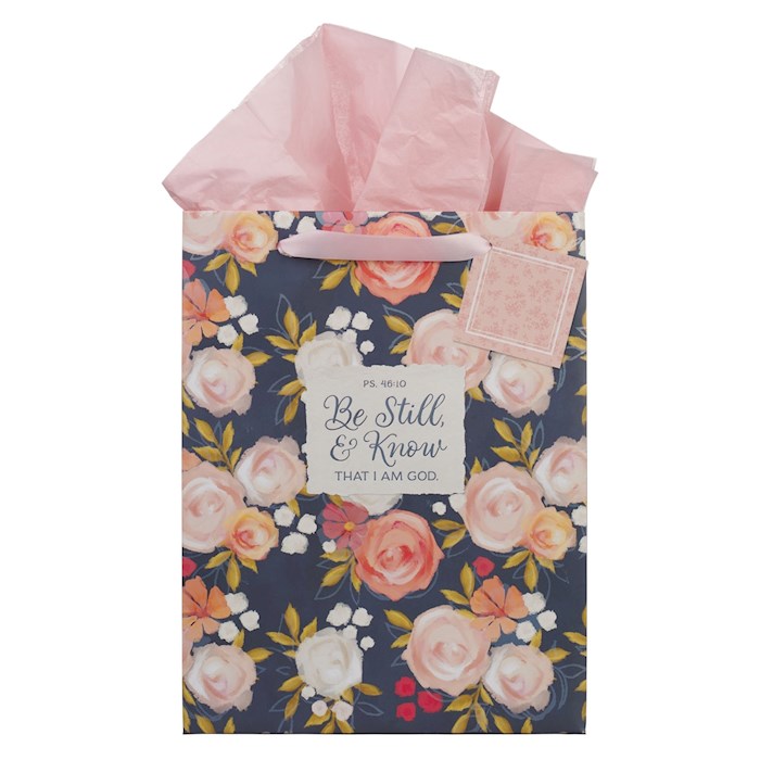 472249 Gift Bag - Large - Be Still & Know