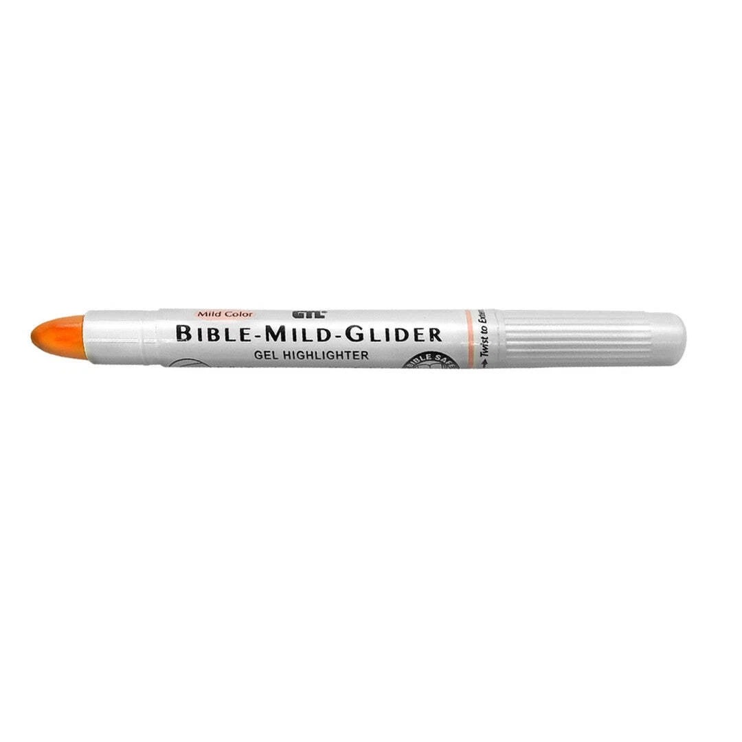 472418 Bible Mild Glider Highlighter Gel, Mild Orange - Pack of 12