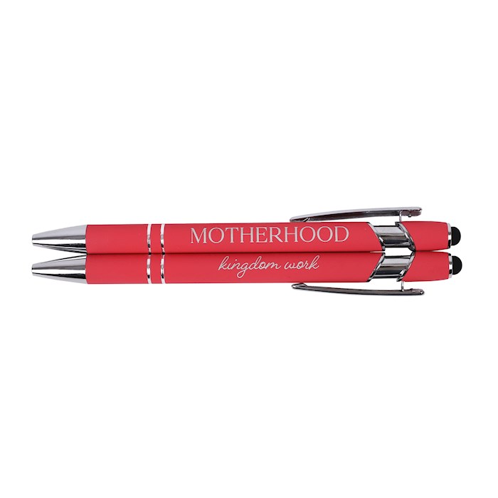41145X Soft Touch Gift Pen, Orange - Motherhood Is Kingdom Work