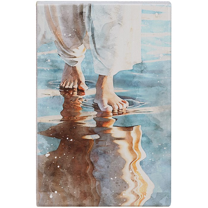 470562 Small Talk Rectangle - Jesus On Water - 5.25 x 3.5