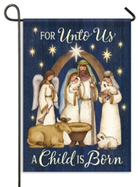41460X Garden Flag - Durasoft - Nativity - 12.5 x 18 in.
