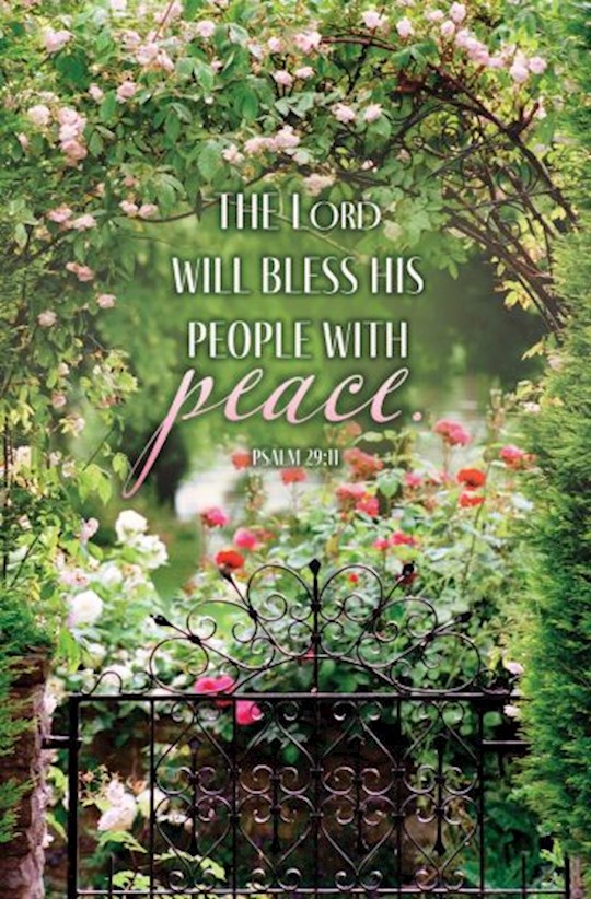 472541 Bulletin - The Lord Will Bless His People with Peace - Pack of 100