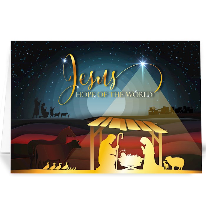 571632 Card - Christmas - Jesus - Pack of 20