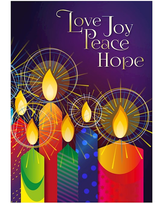 571638 Card - Christmas - Love, Joy, Peace - Pack of 20
