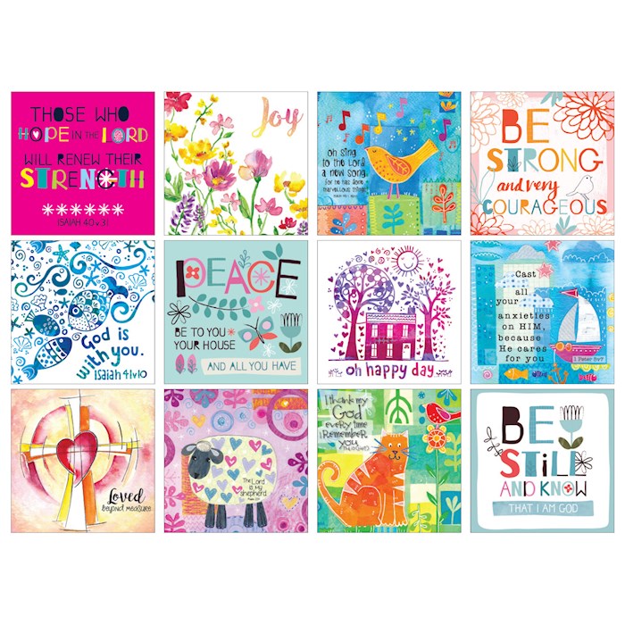 571665 NT2 Note Card - Encouragement with Bible Verses - Pack of 12