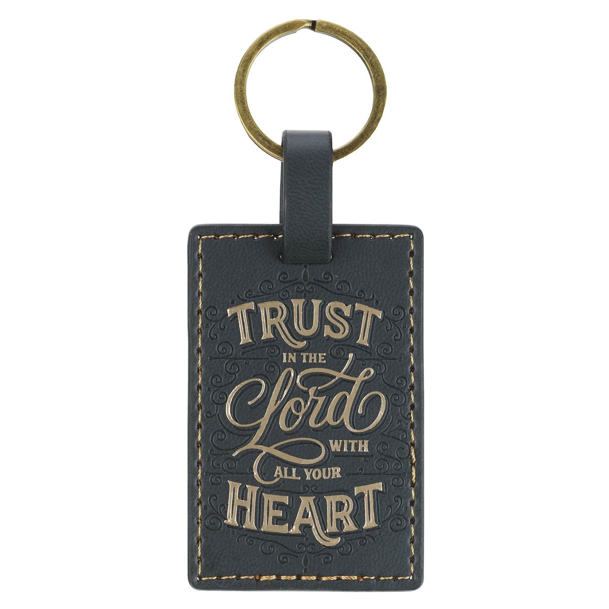 472195 Keychain - Trust in the Lord - Faux Leather