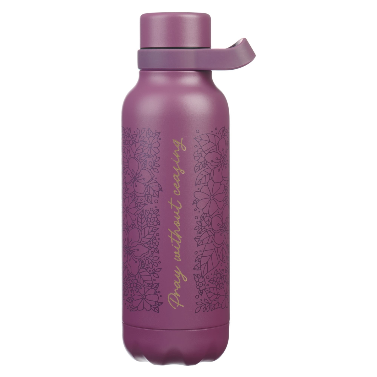 Picture of Christian Art Gifts 472182 Water Bottle - Stainless Steel - Pray Without Ceasing