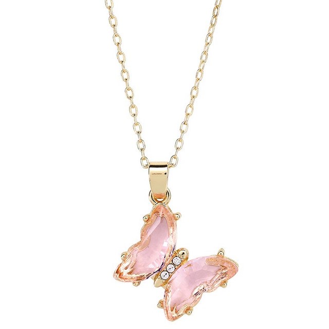 630648 Necklace - True Beauty Butterfly - Pink