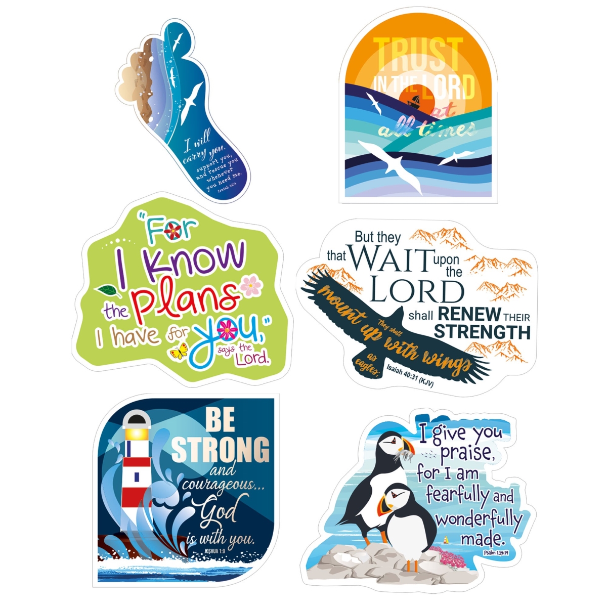 571604 Sticker - Vinyl - Pack of 6