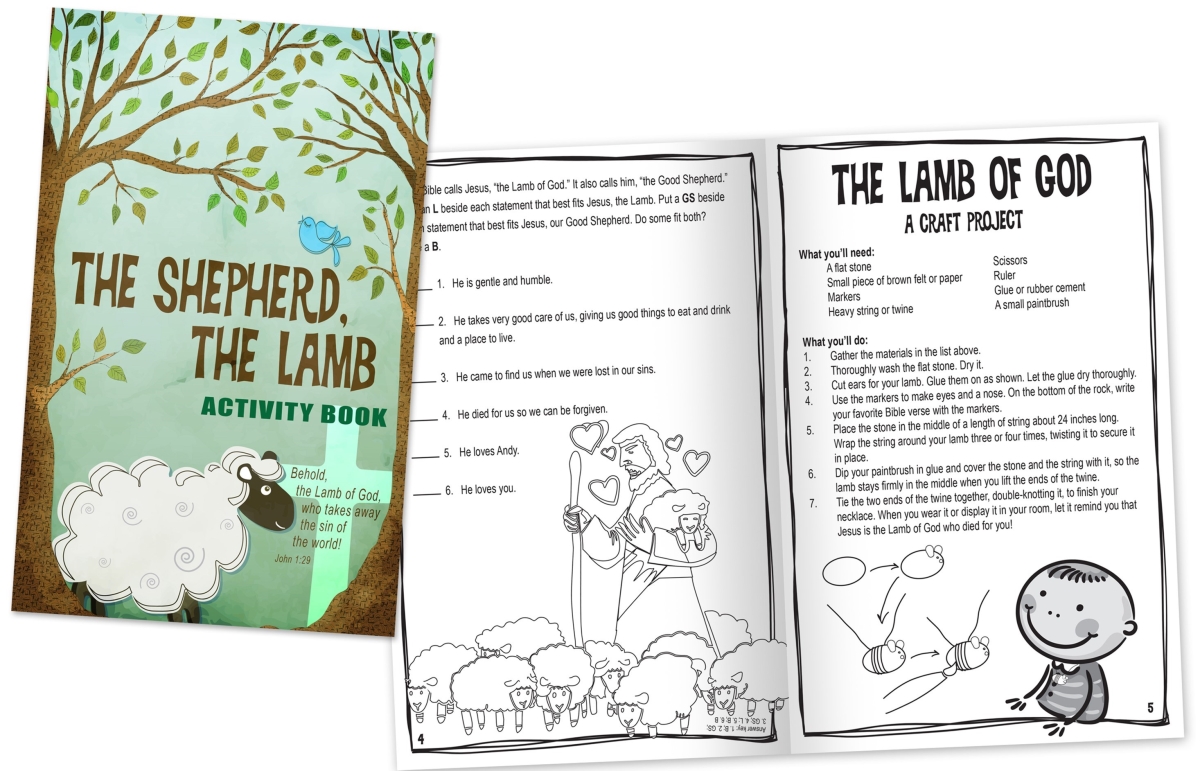 Christ To All 356279 The Shepherd The Lamb Activity Book - Pack of 12