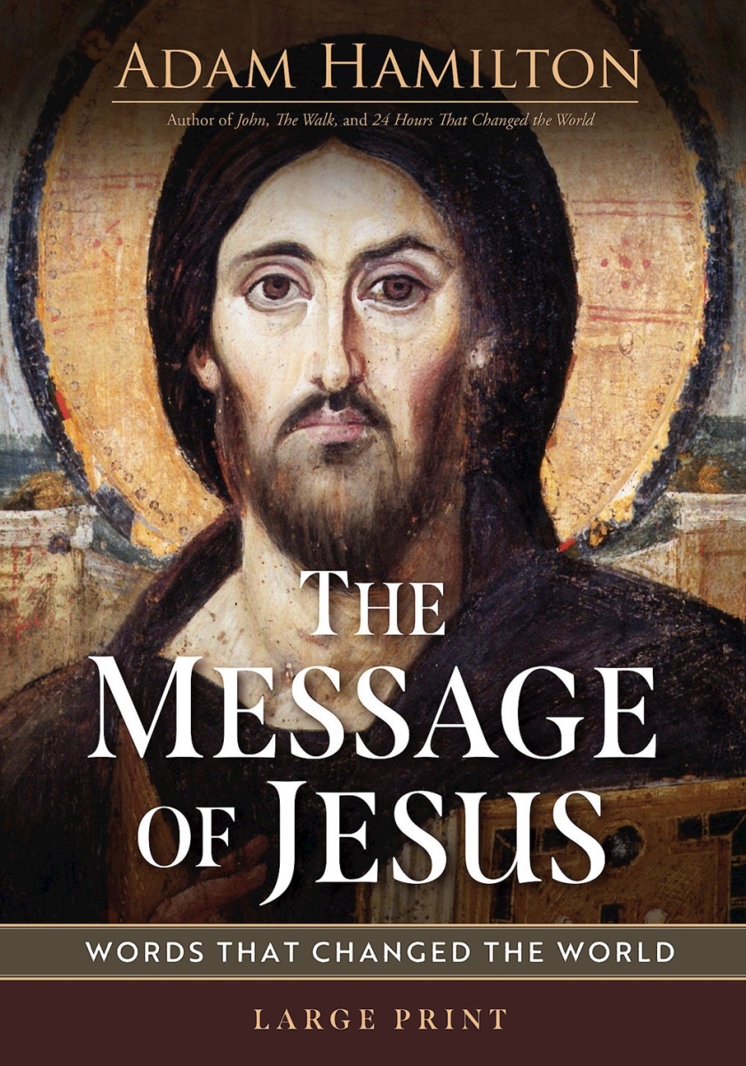 342495 The Message of Jesus Large Print Book
