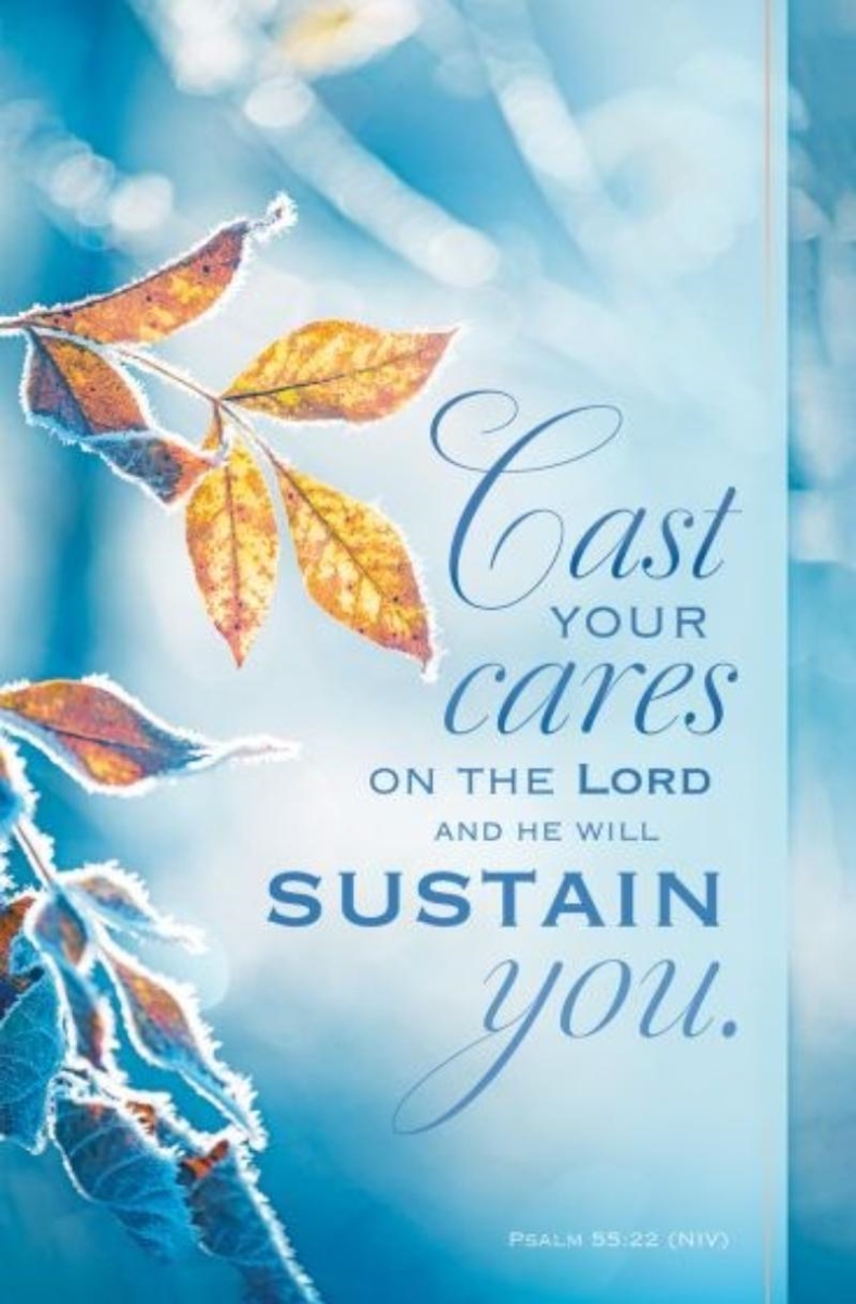 47247X Bulletin - Cast Your Cares On The Lord - Psalm 55-22 Niv Book - Pack of 100