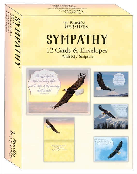 402825 Boxed Card - Sympathy - Eagles - Pack of 12