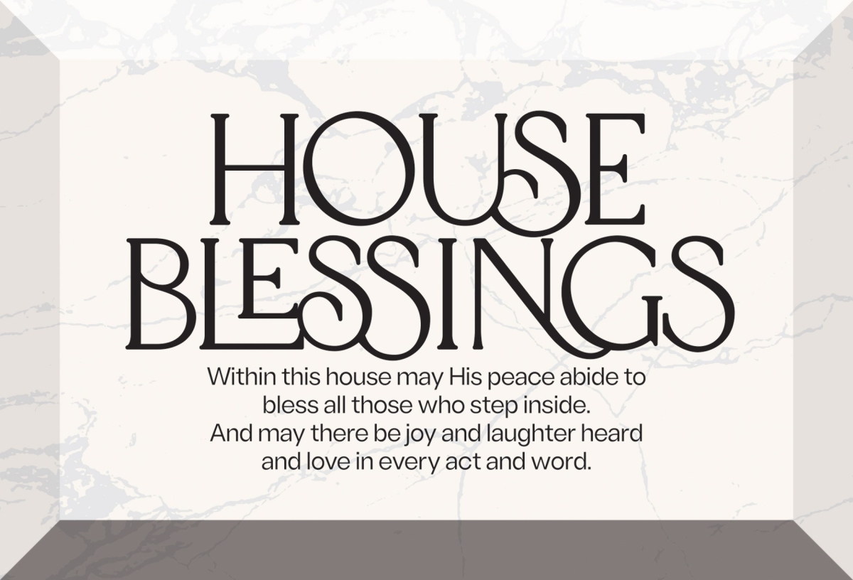 470490 6 x 4 in. House Blessings Glass Plaque
