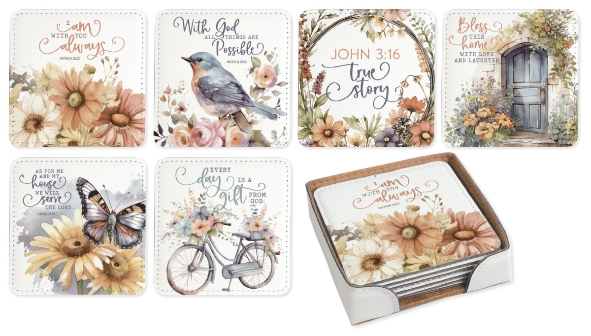 Picture of Dexsa 344851 Floral Assorted Coaster Set - Pack of 6