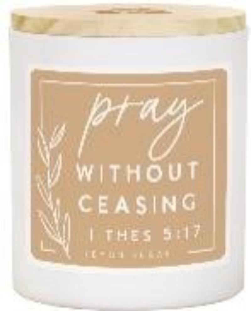 359406 Candle - Pray Without Ceasing - Lemon Sugar Scent - 11 oz - 2 Wick