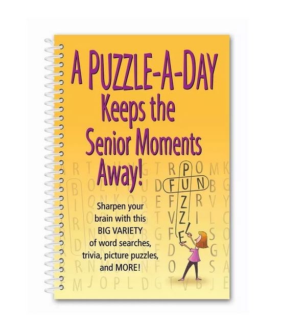 383658 A Puzzle - A-Day Keeps The Senior Moments Away Book