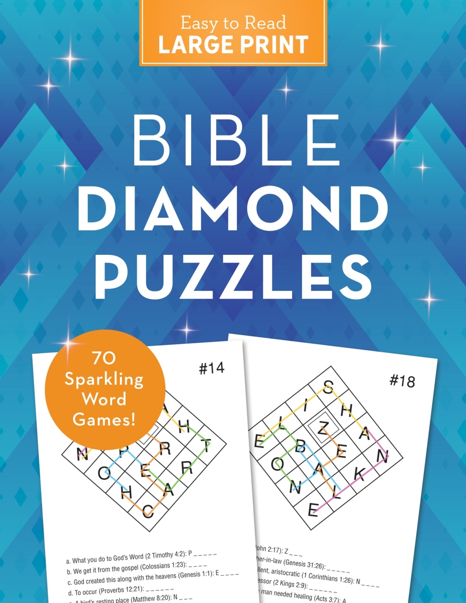 Barbour Publishing 285541 Bible Diamond Puzzles Large Print