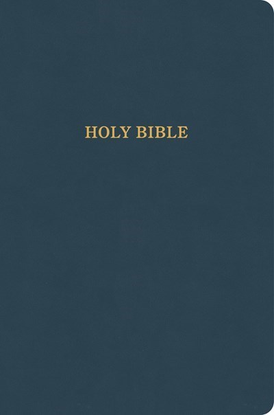 340704 KJV Large Print Thinline Bible - Value Edition - Slate LeatherTouch