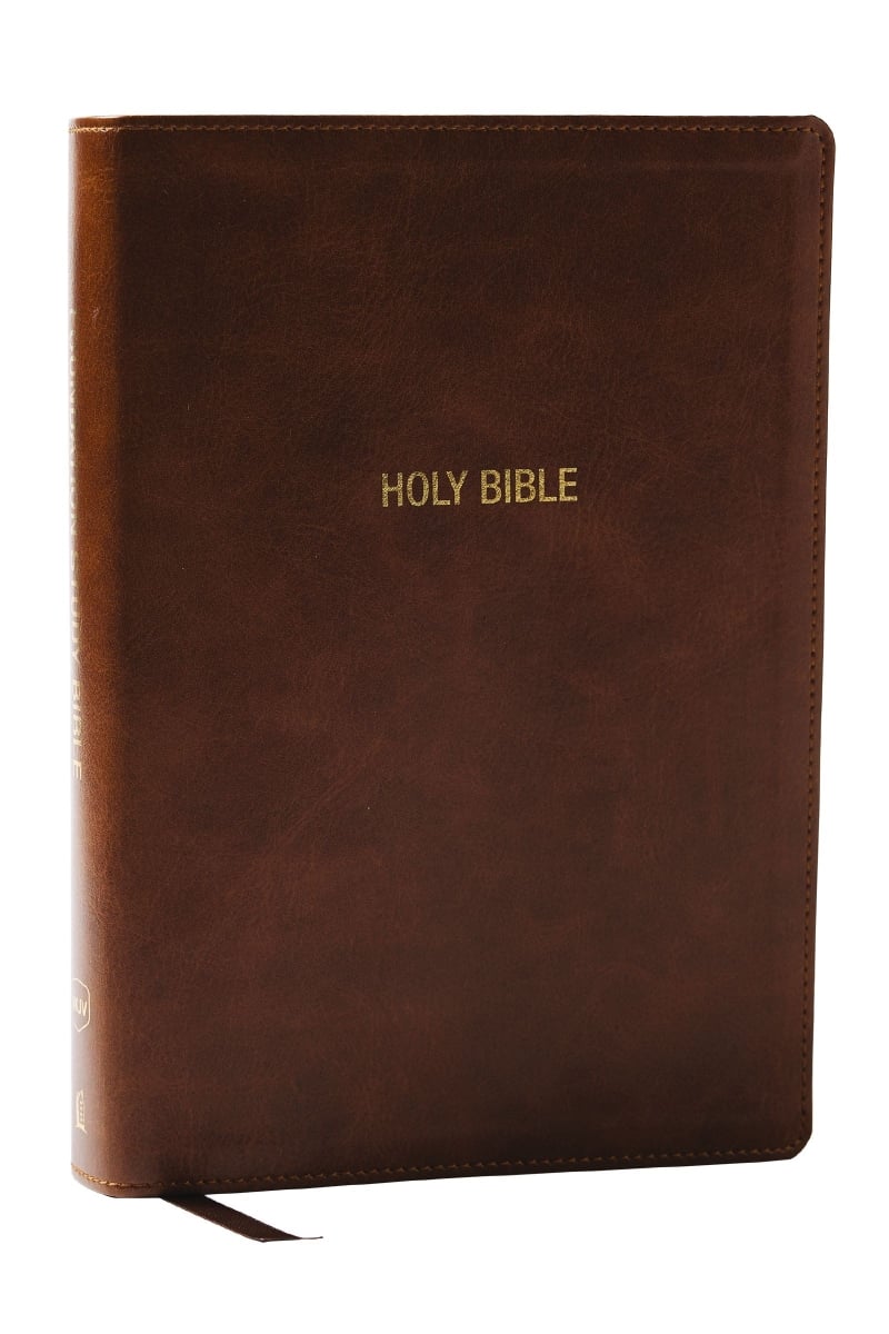 Nelson & Nelson Books 580942 NKJV Foundation Wide Margin Study Bible - Brown Leathersoft