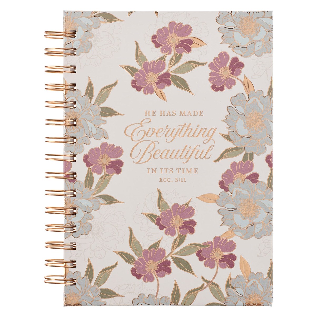 471469 Journal Wirebound - Everything Beautiful Ecc. 3-11 Book - White