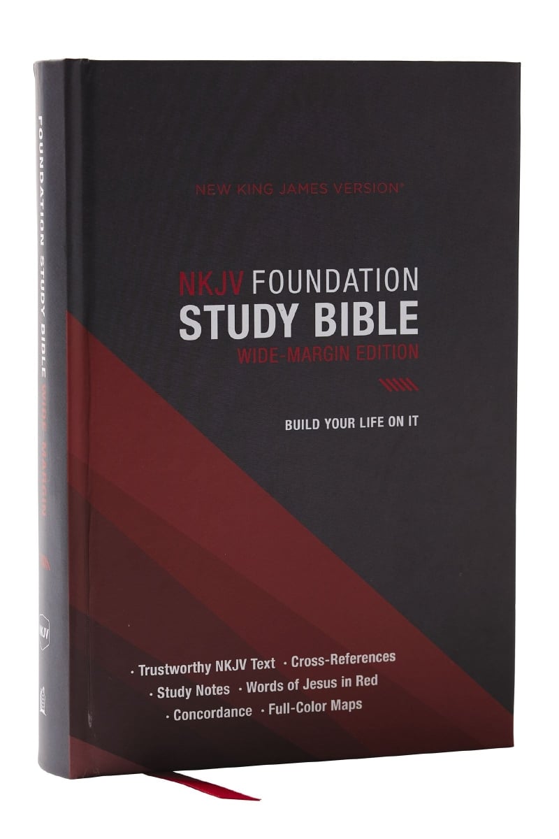 Nelson & Nelson Books 580941 NKJV Foundation Wide Margin Study Bible - Black Hardcover