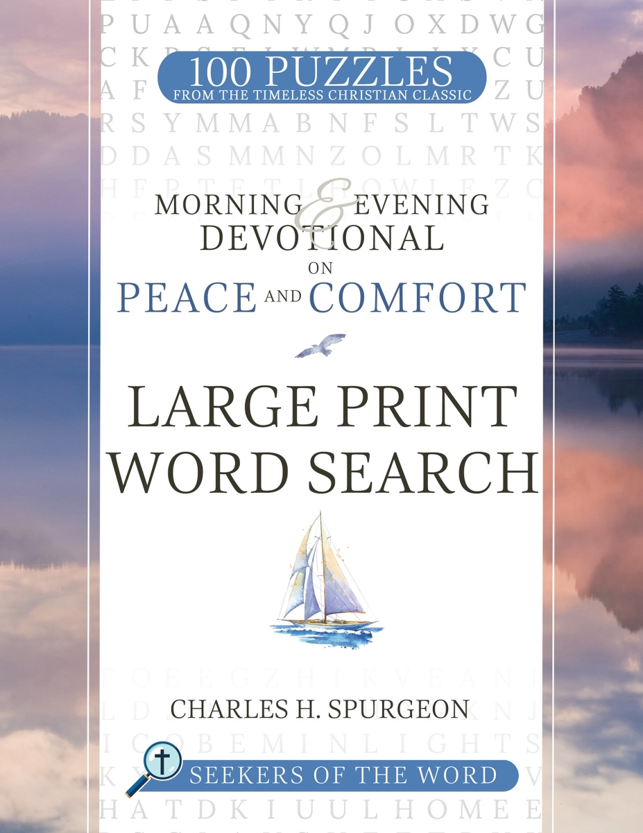 312842 Morning & Evening Devotional On Peace & Comfort Large Print Word Search