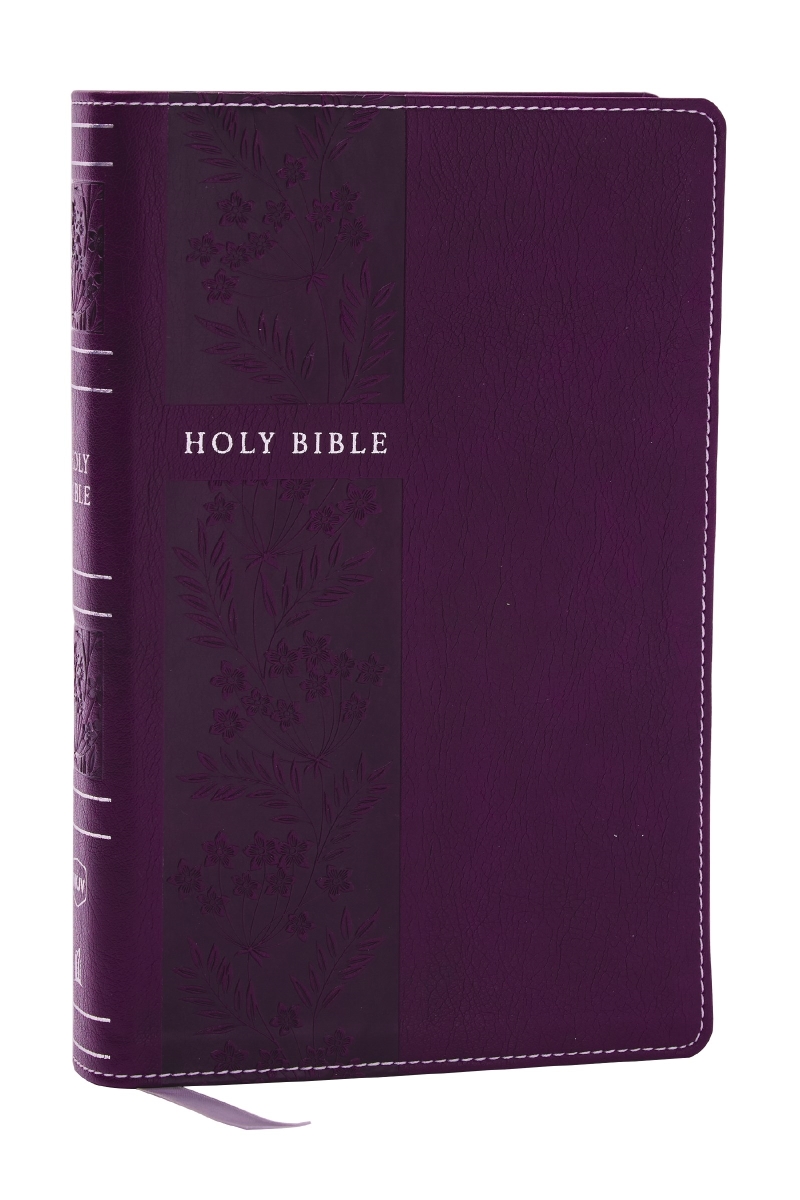 304520 Comfort Print NKJV Personal Large Reference Holy Bible, Purple