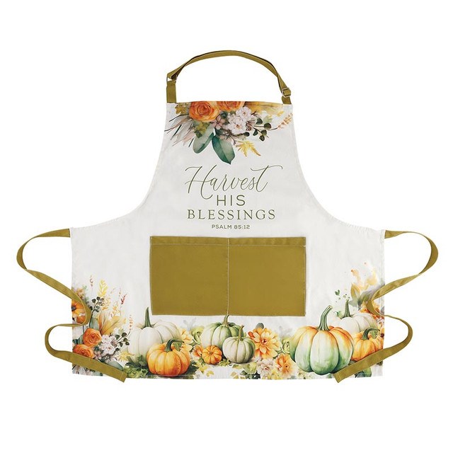 Picture of CB Gift 630587 Apron - Harvest His Blessing - Psalm 85-12